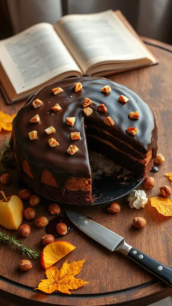 decadent chocolate hazelnut torte