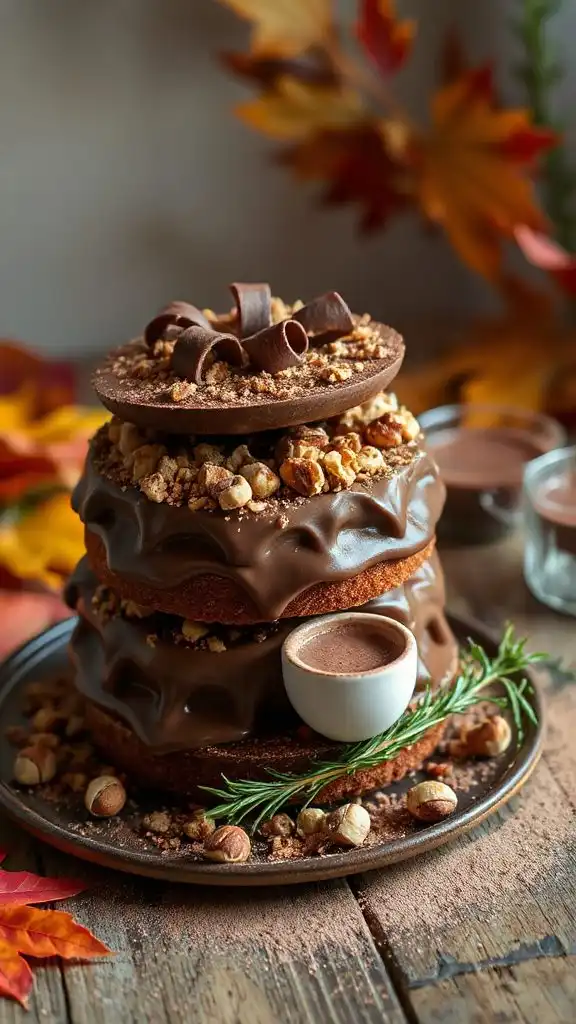 decadent chocolate hazelnut torte