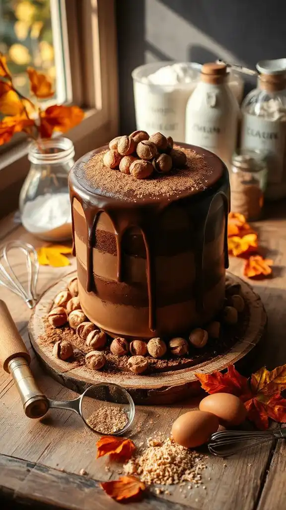 decadent chocolate hazelnut torte