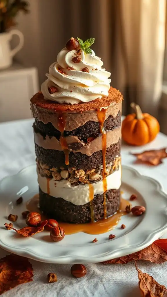 decadent chocolate hazelnut trifle