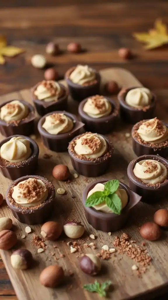 decadent chocolate hazelnut truffles