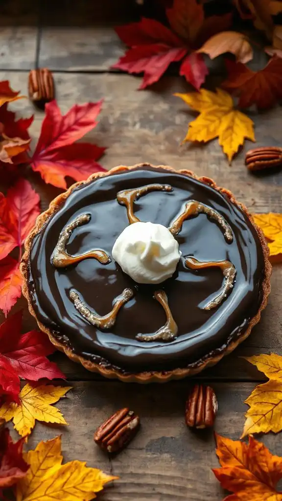 decadent chocolate maple dessert