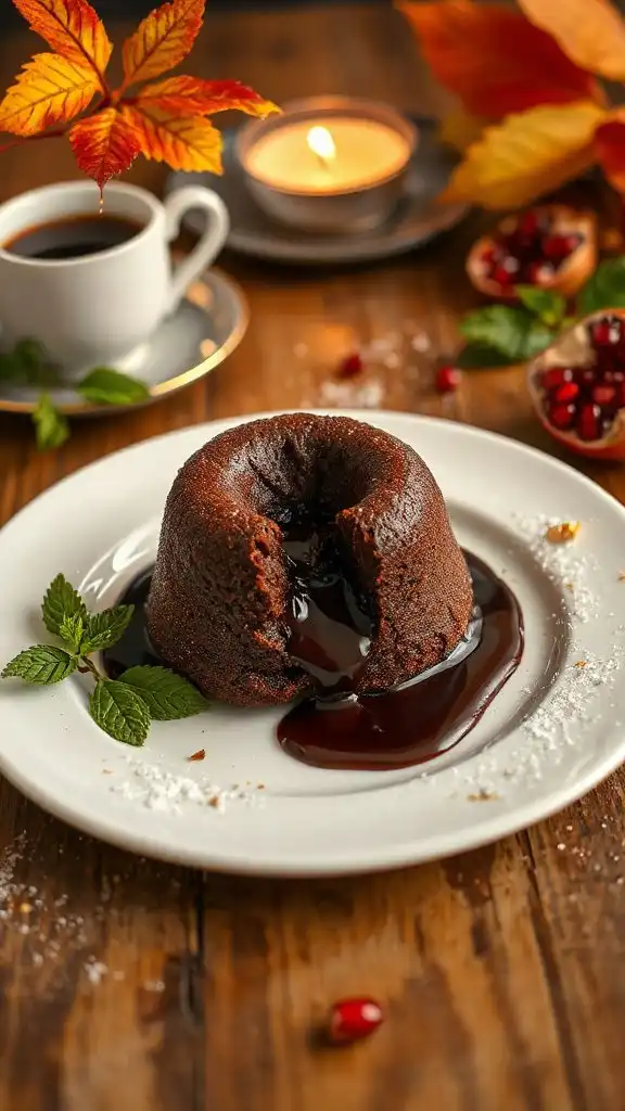 decadent chocolate molten cakes