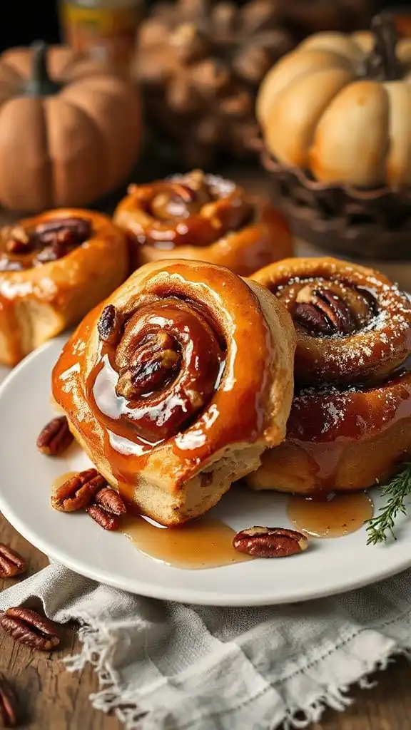 decadent cinnamon pecan buns