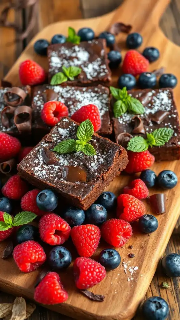 decadent dark chocolate brownies
