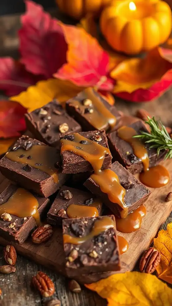 decadent fudge with caramel