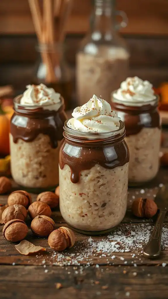 decadent hazelnut chocolate pudding