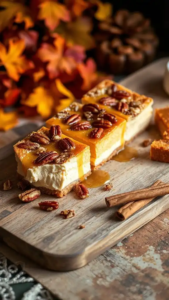 decadent maple pecan bars