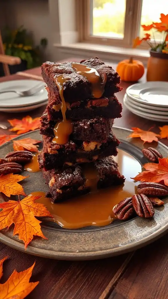 decadent maple pecan brownies