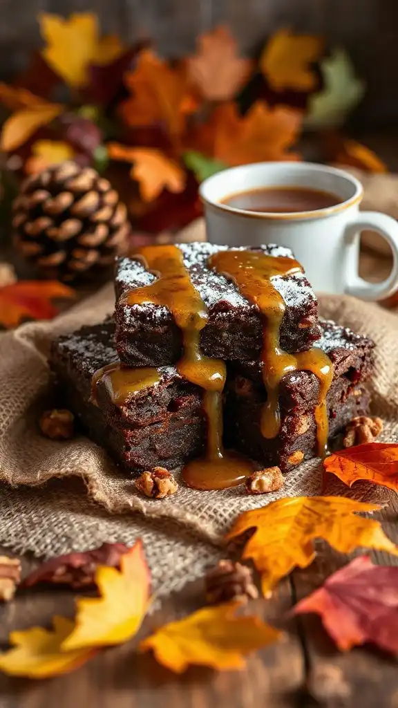 decadent maple walnut brownies
