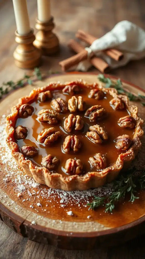 decadent maple walnut tart