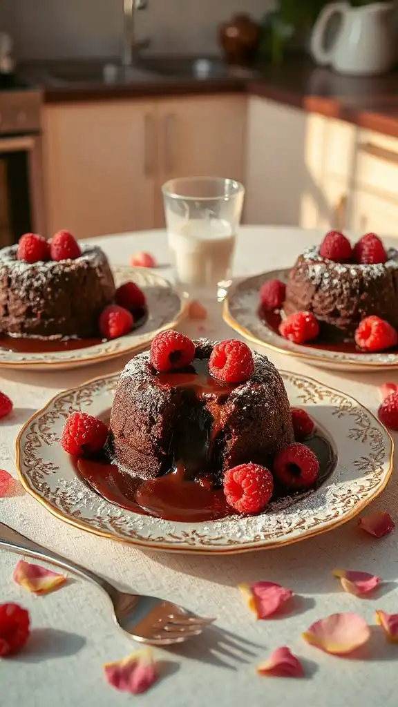 decadent molten chocolate dessert