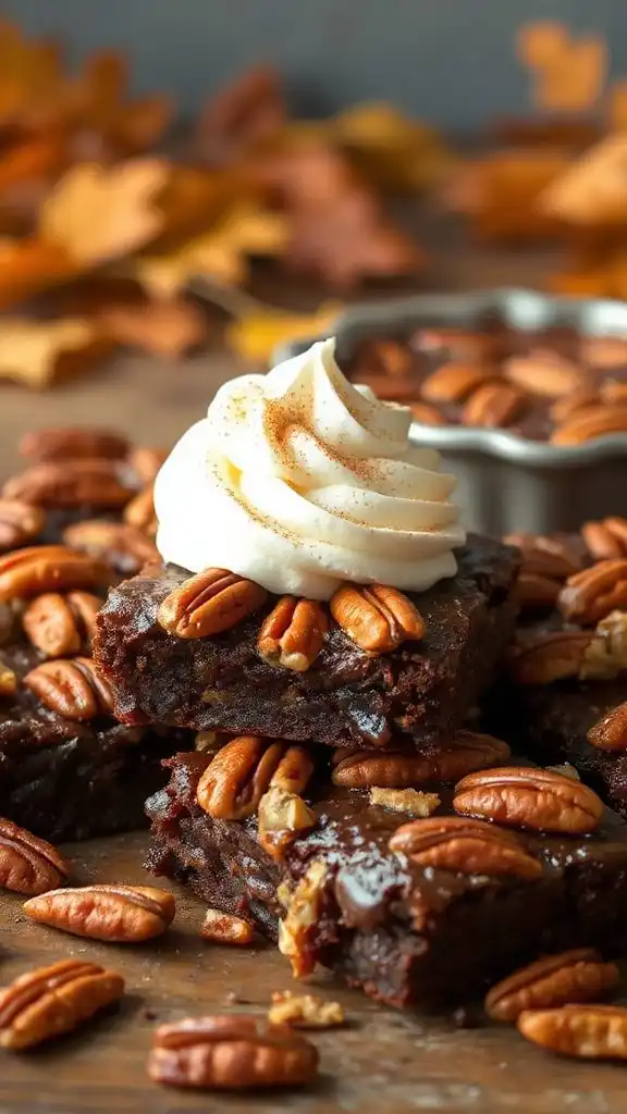 decadent pecan pie brownies decadent pecan pie brownies