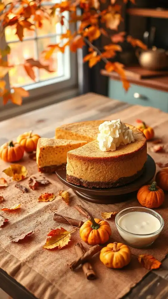 decadent pumpkin cheesecake delight