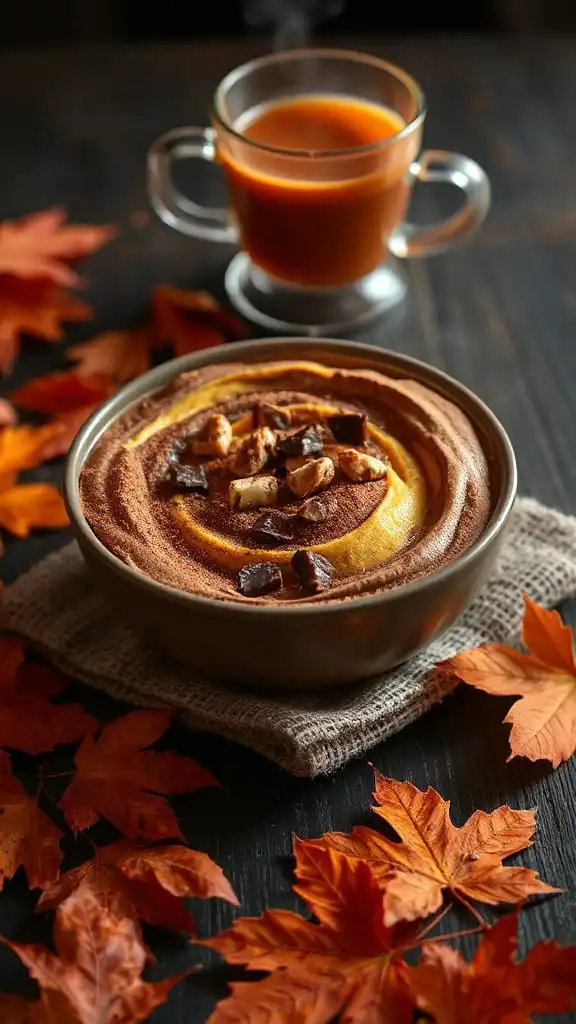 decadent pumpkin chocolate mousse