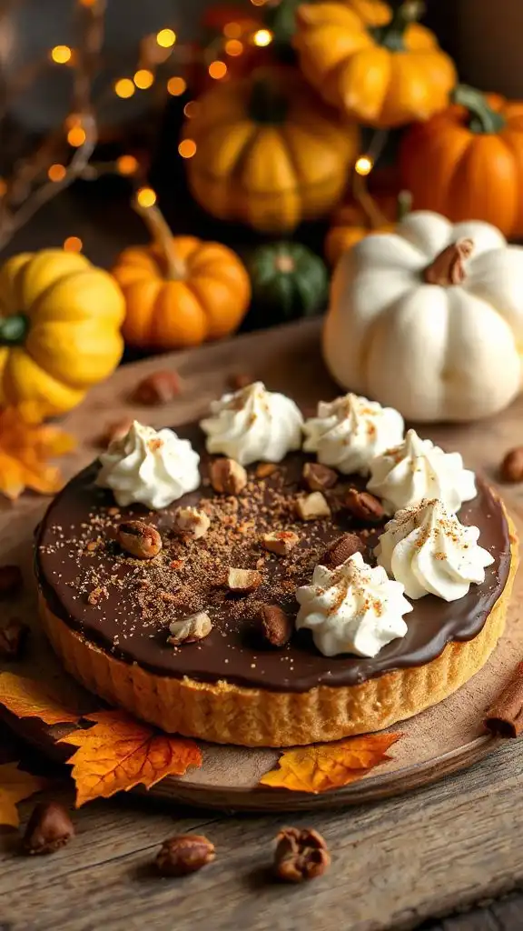 decadent pumpkin chocolate tart decadent pumpkin chocolate tart