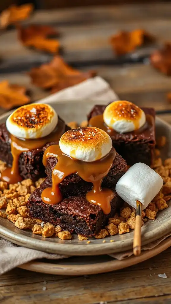decadent salted caramel brownies