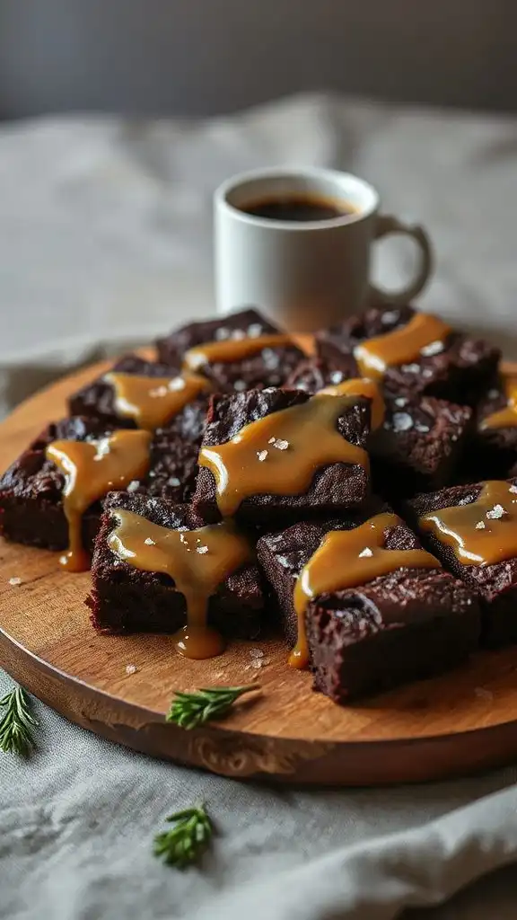 decadent salted caramel brownies