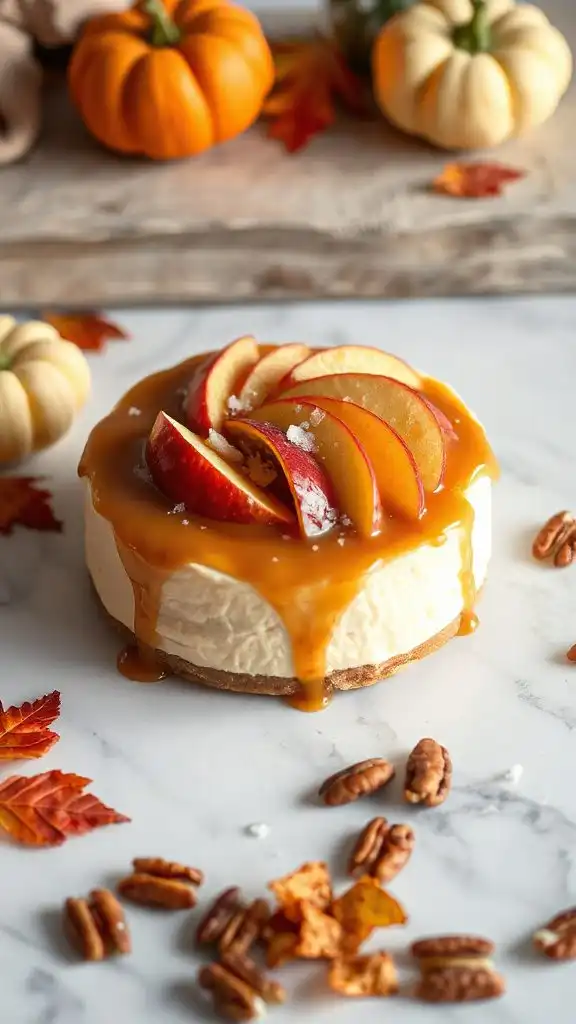 decadent salted caramel cheesecake