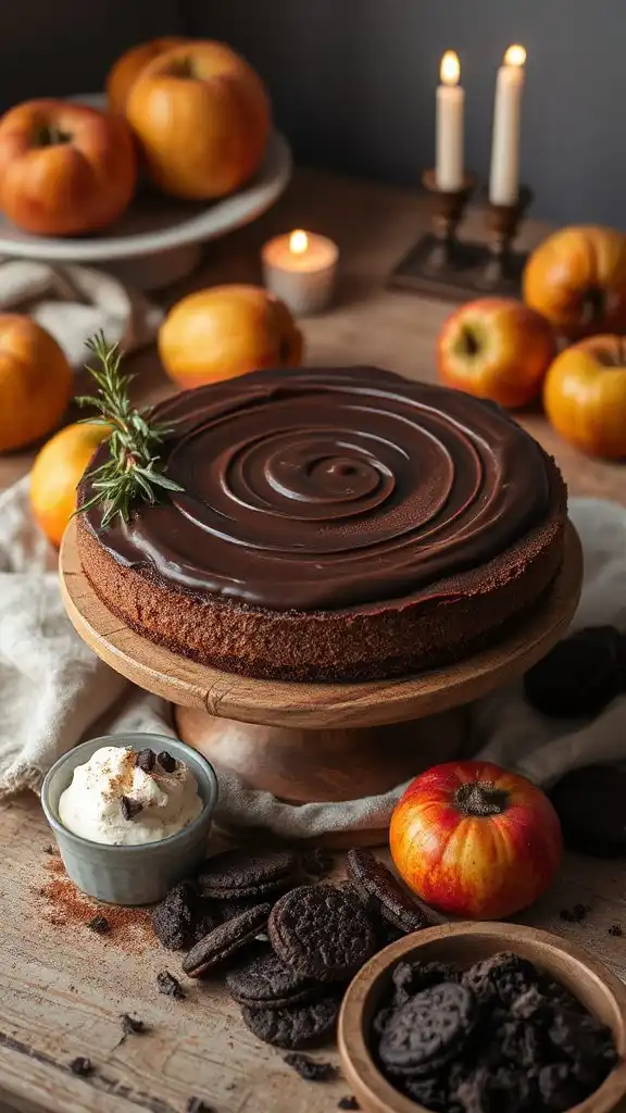 decadent spiced chocolate dessert