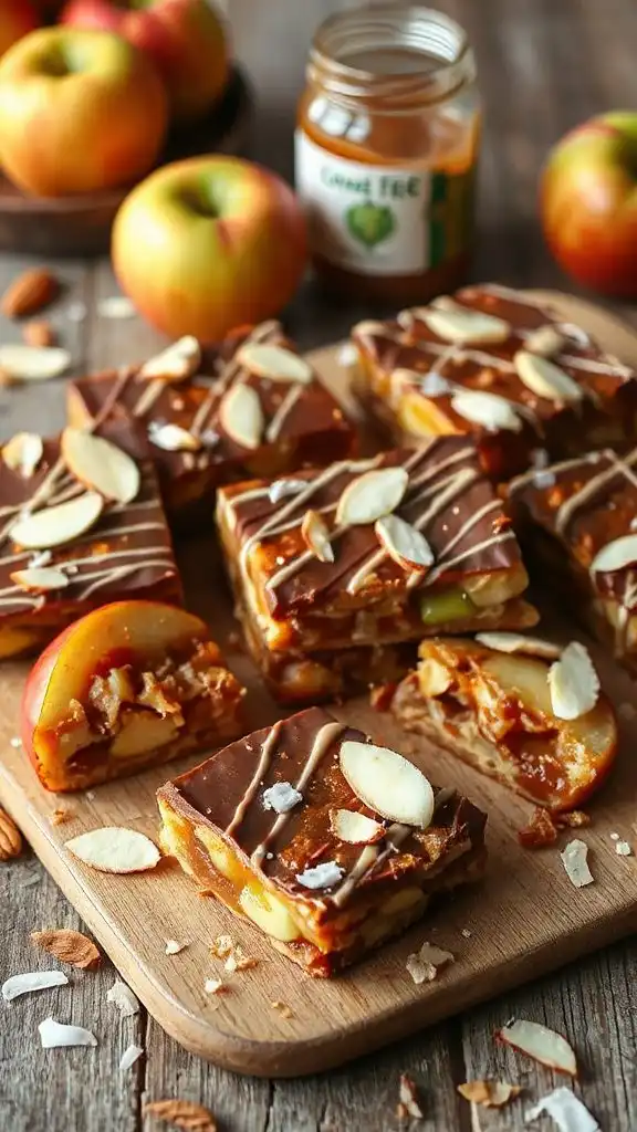 decadent vegan caramel bars