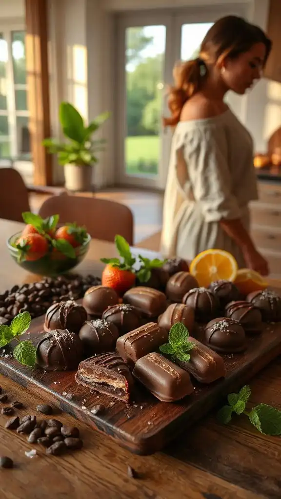 decadent vegan chocolate truffles