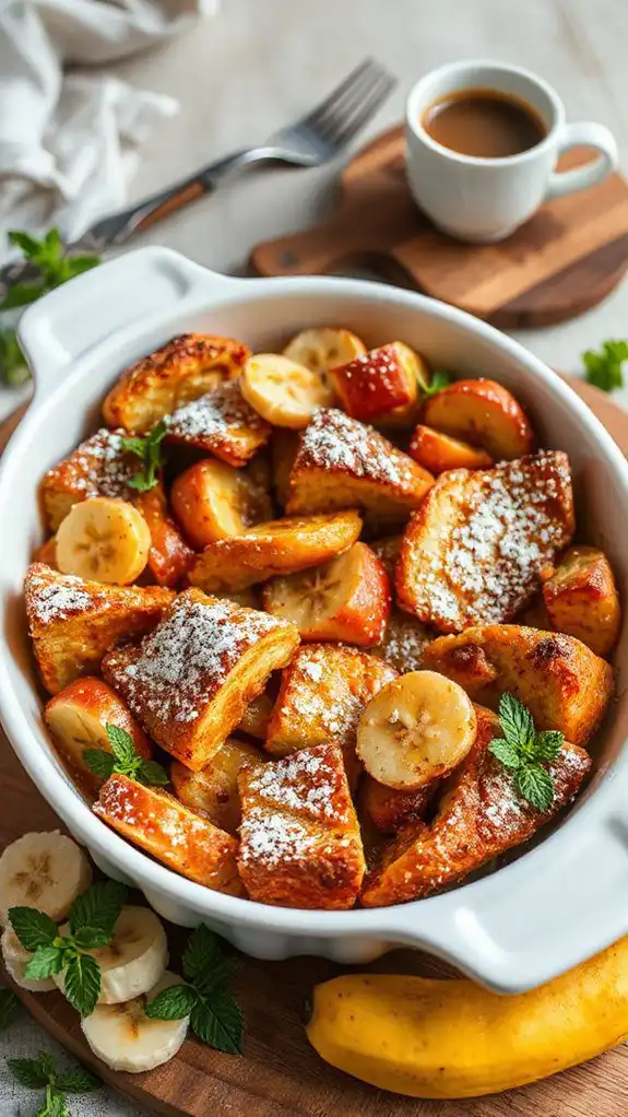 delicious apple banana casserole