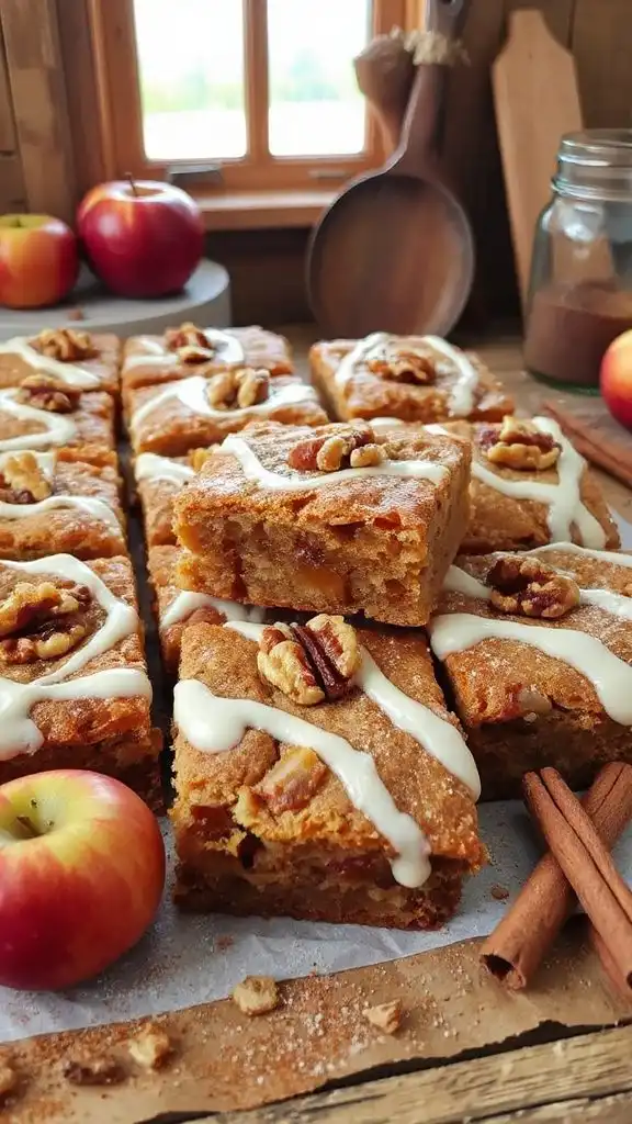 delicious apple cinnamon blondies