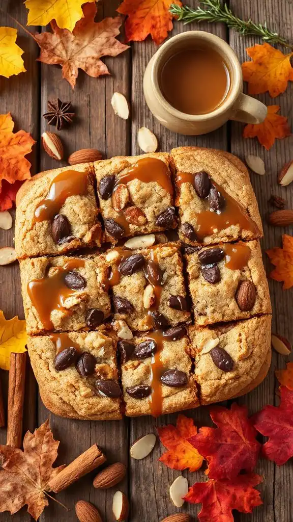 delicious autumn cookie bars
