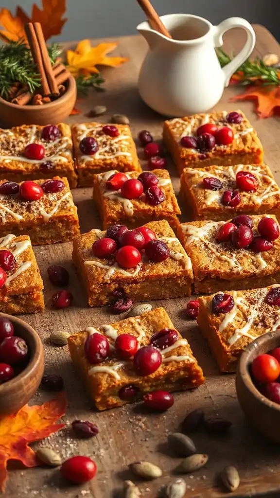 delicious autumn pumpkin bars