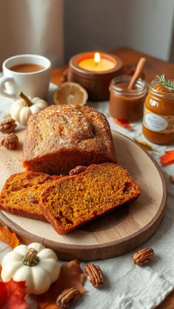 delicious autumn pumpkin bread