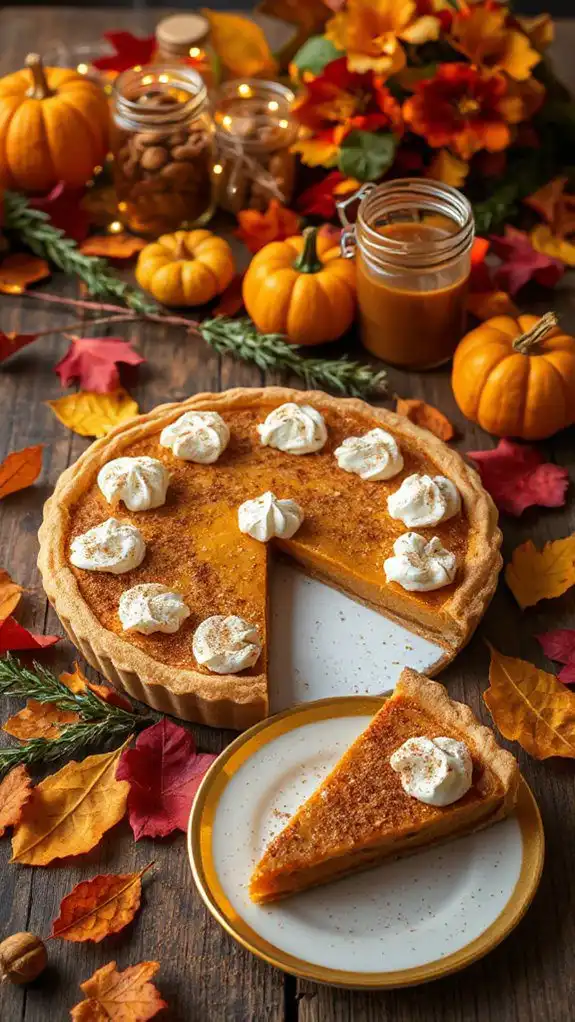delicious autumn pumpkin dessert
