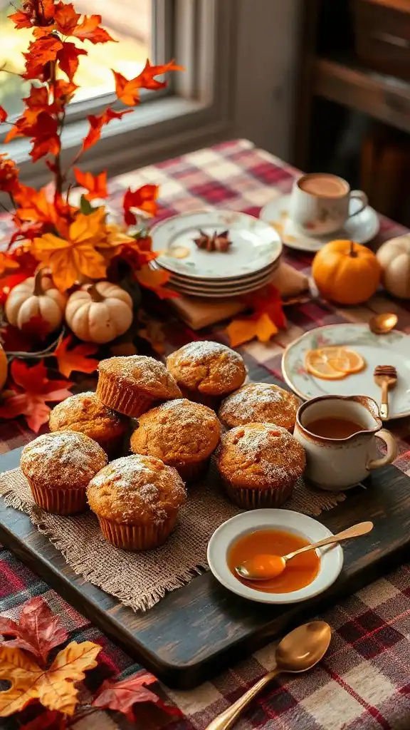 delicious autumn pumpkin muffins