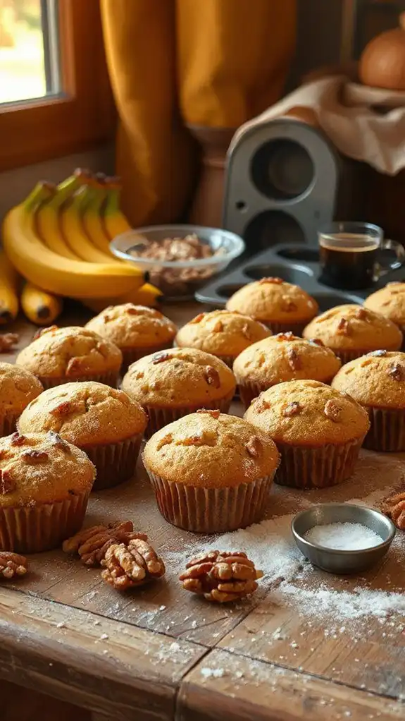 delicious banana nut muffins