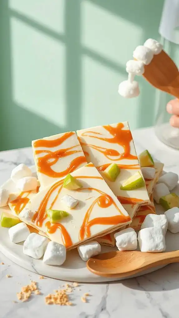 delicious caramel apple bark