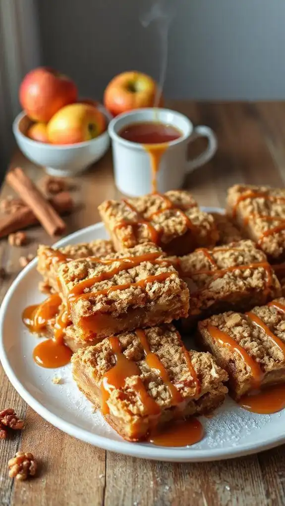 delicious caramel apple bars