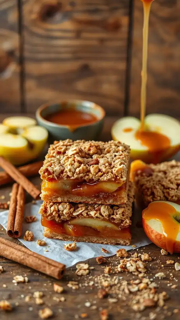 delicious caramel apple bars