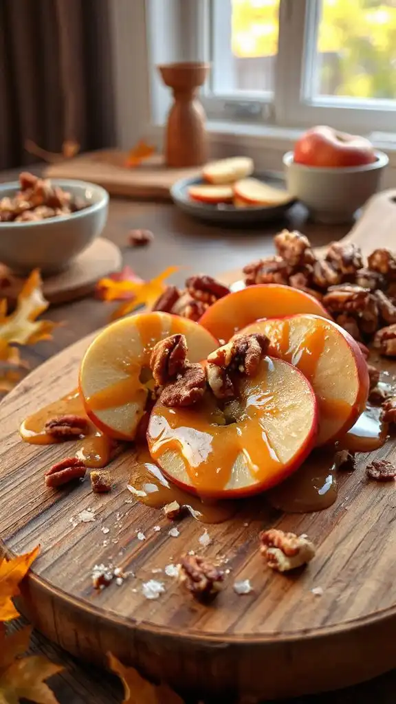 delicious caramel pecan apples