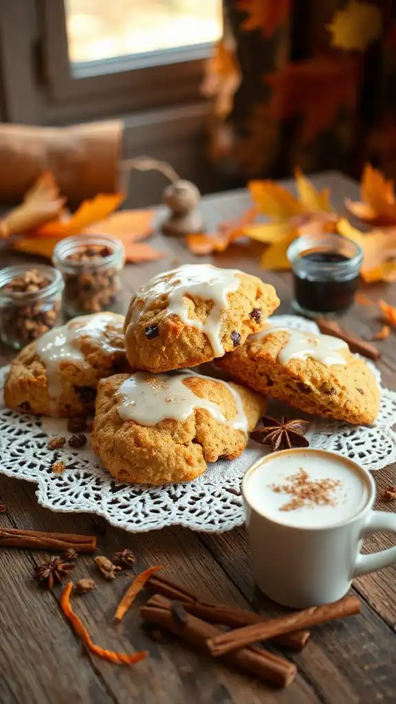 delicious carrot cake scones