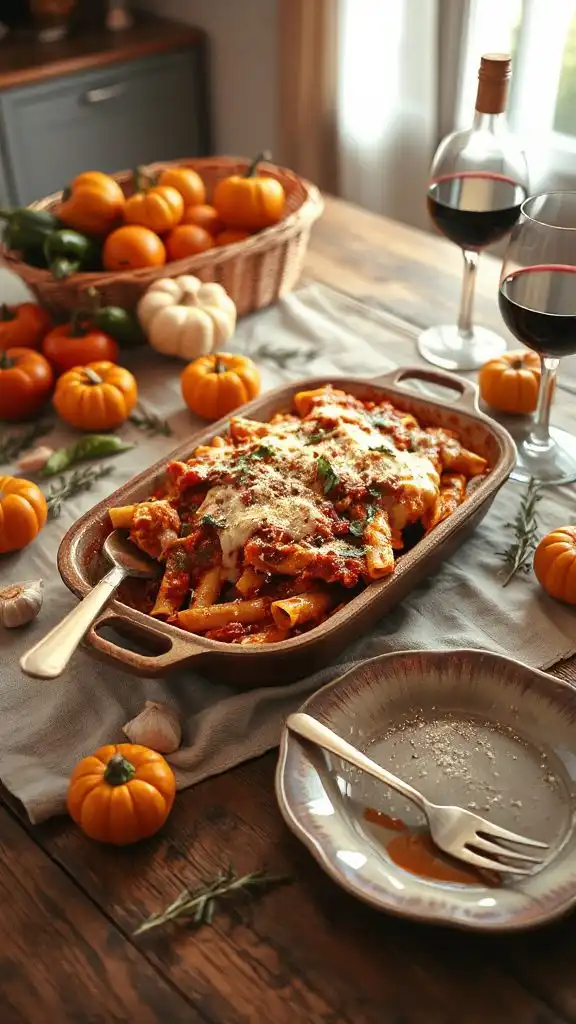 delicious cheesy baked pasta
