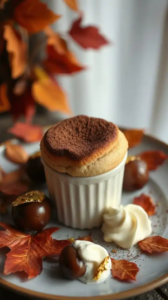 delicious chocolate chestnut souffl
