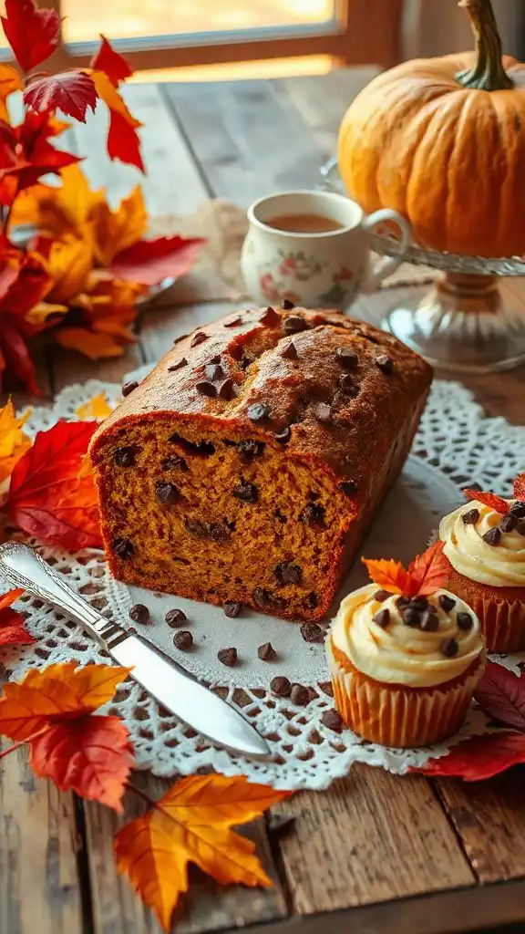 delicious chocolate pumpkin bread