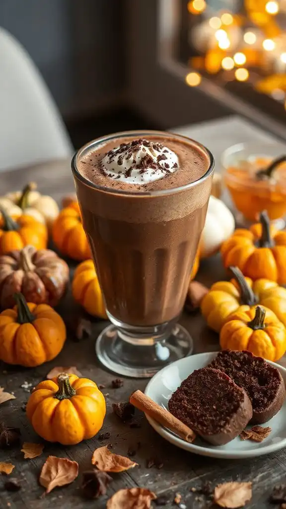 delicious chocolate pumpkin smoothie delicious chocolate pumpkin smoothie