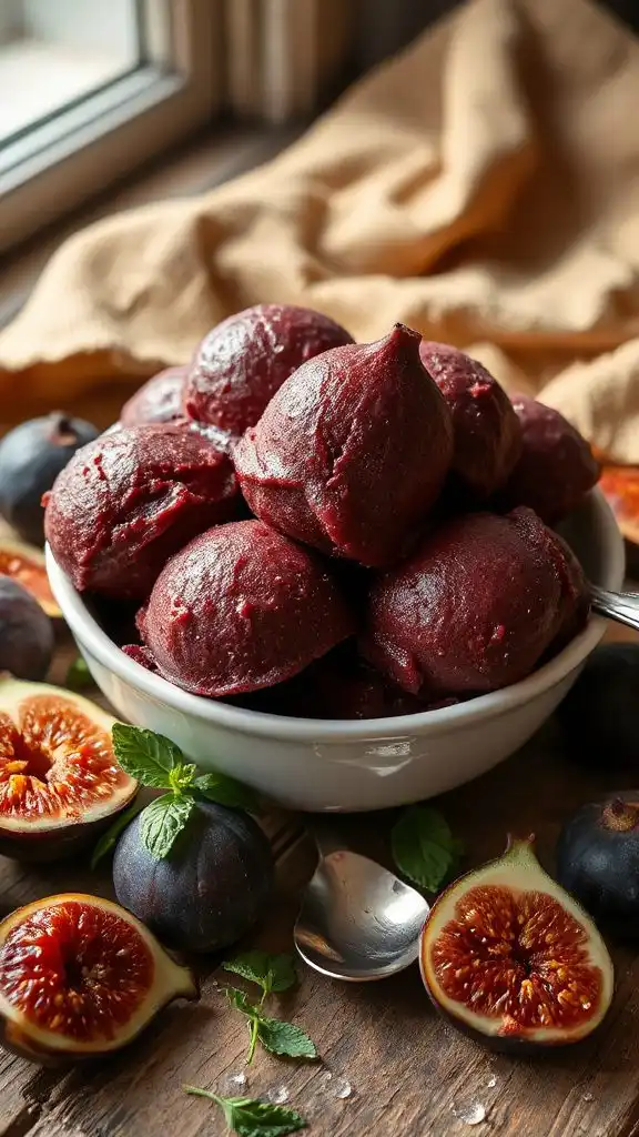 delicious creamy fig sorbet delicious creamy fig sorbet