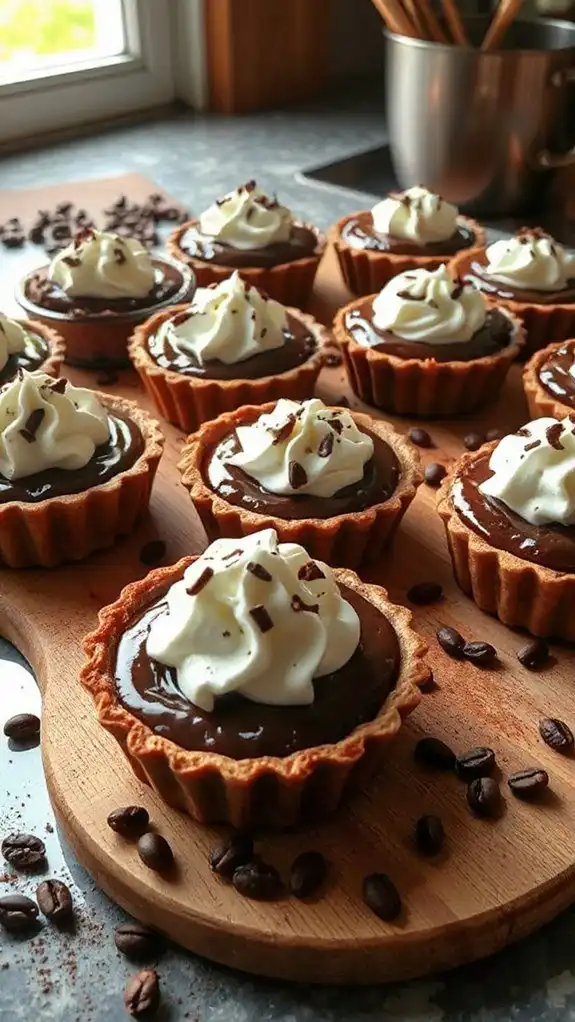 delicious double chocolate pie