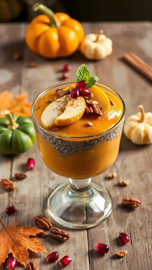 delicious fall fruit parfait