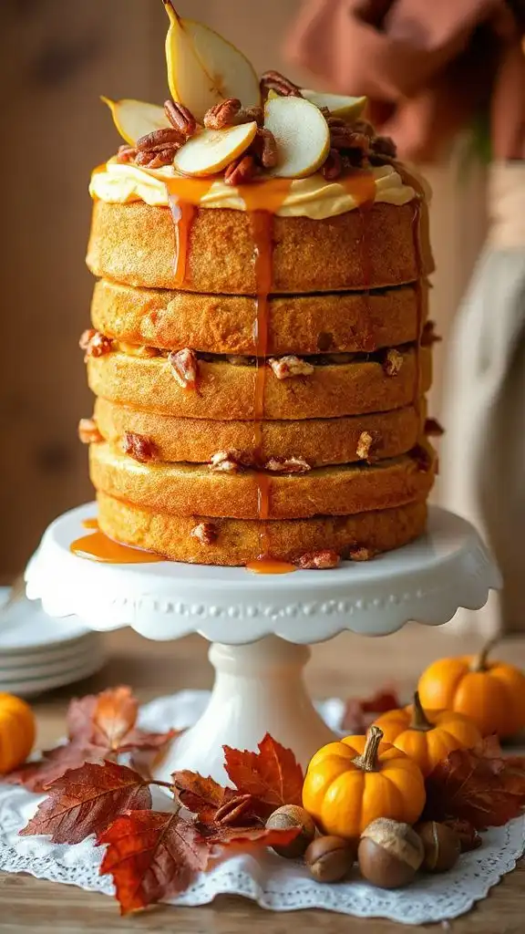 delicious fall layer cake