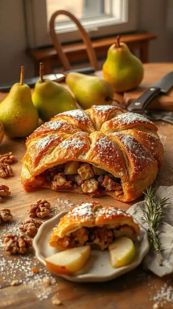 delicious flaky pastry dessert