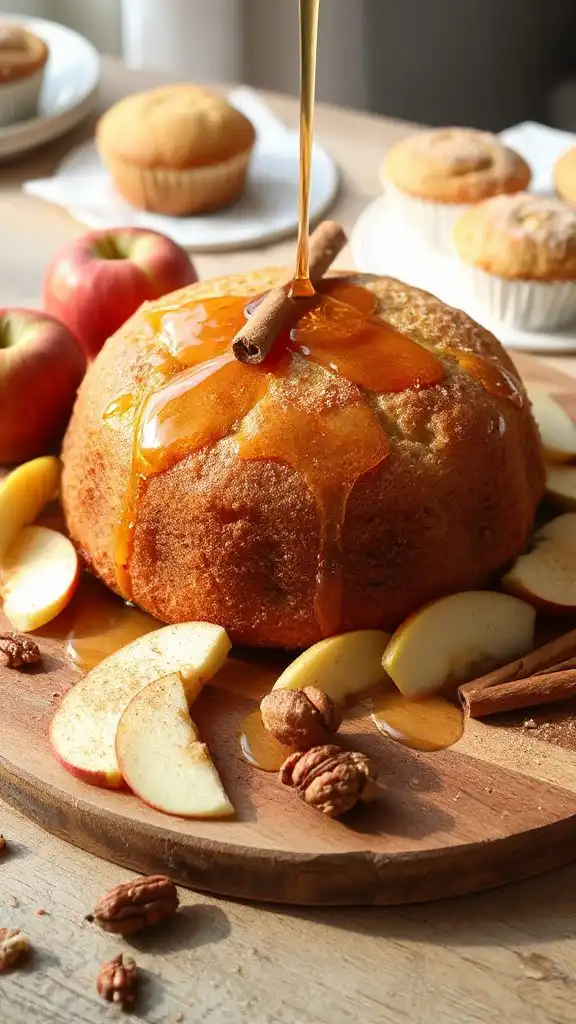 delicious honey apple muffins