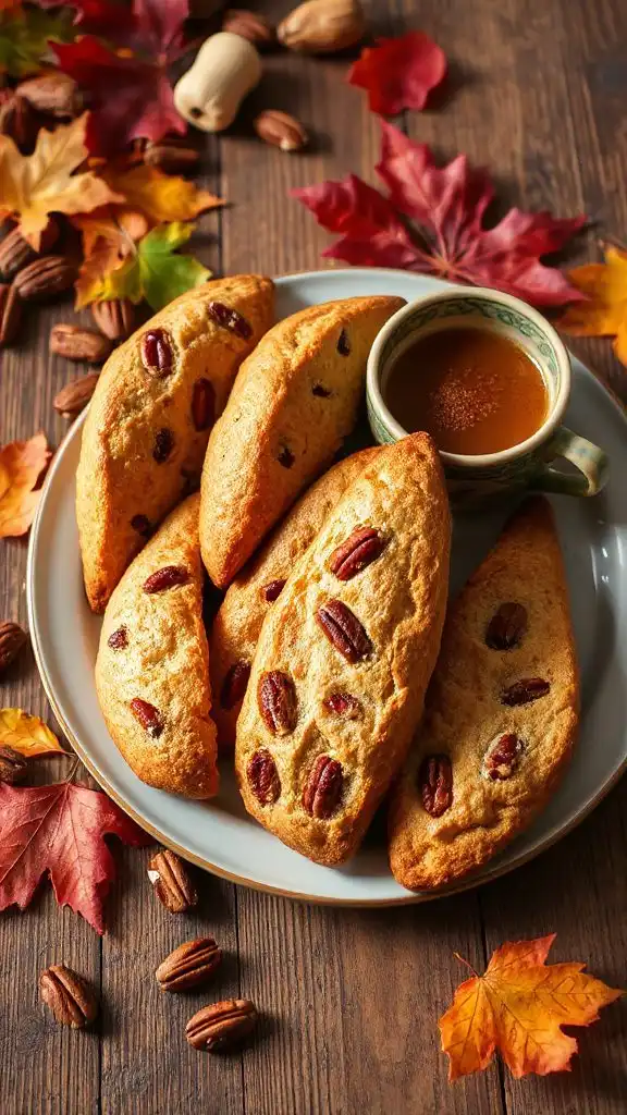 delicious maple pecan biscotti